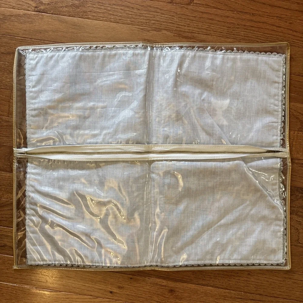 Vintage Heavily Embroidered Gold Silver Blue Velvet Shabbat Challah Cover Hebrew